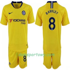 Koszulka Chelsea Ross Barkley 8 Dziecięcy Wyjazdowe Koszulki Piłkarskie 2018-2019 Krótki Rękaw